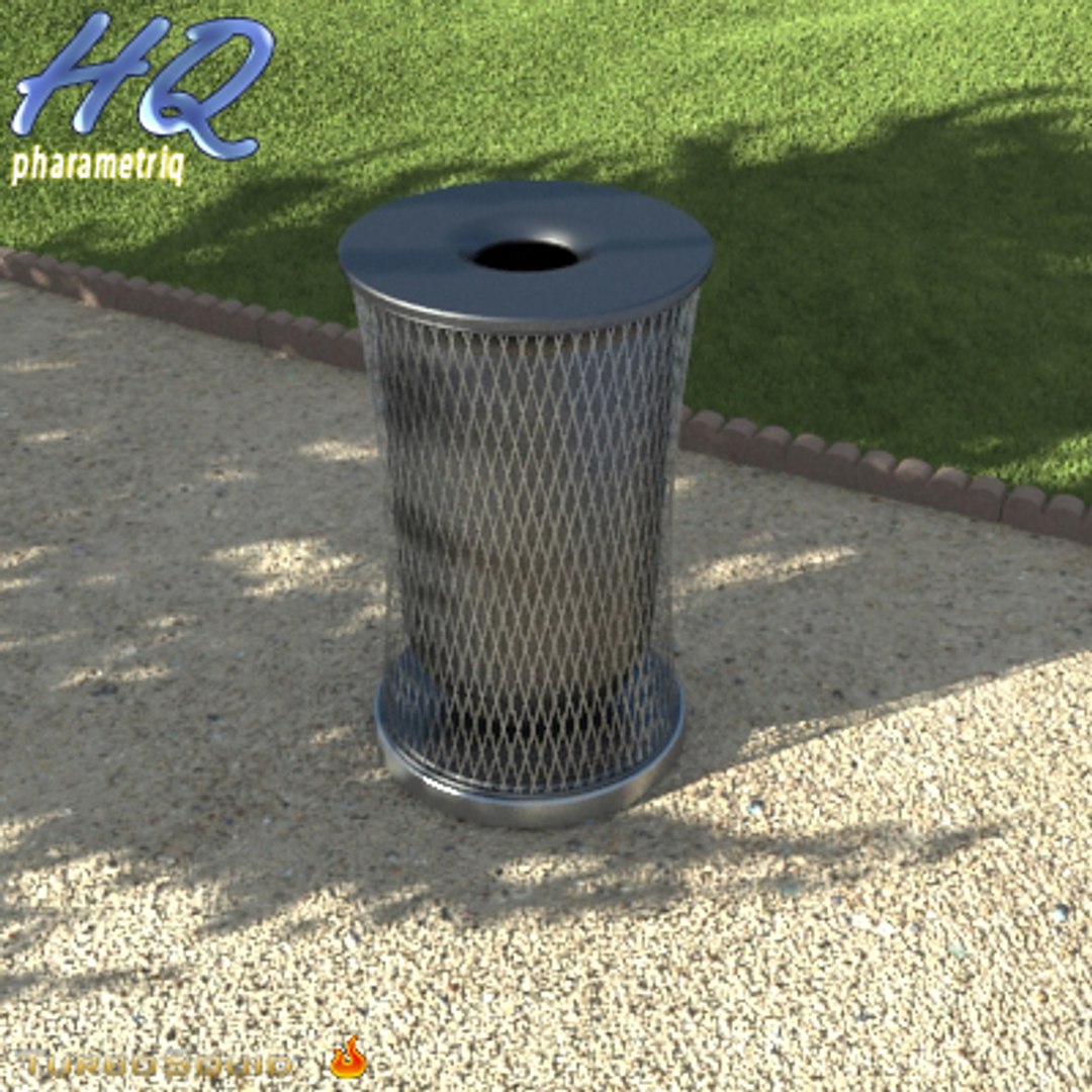3d wastebasket 08 model