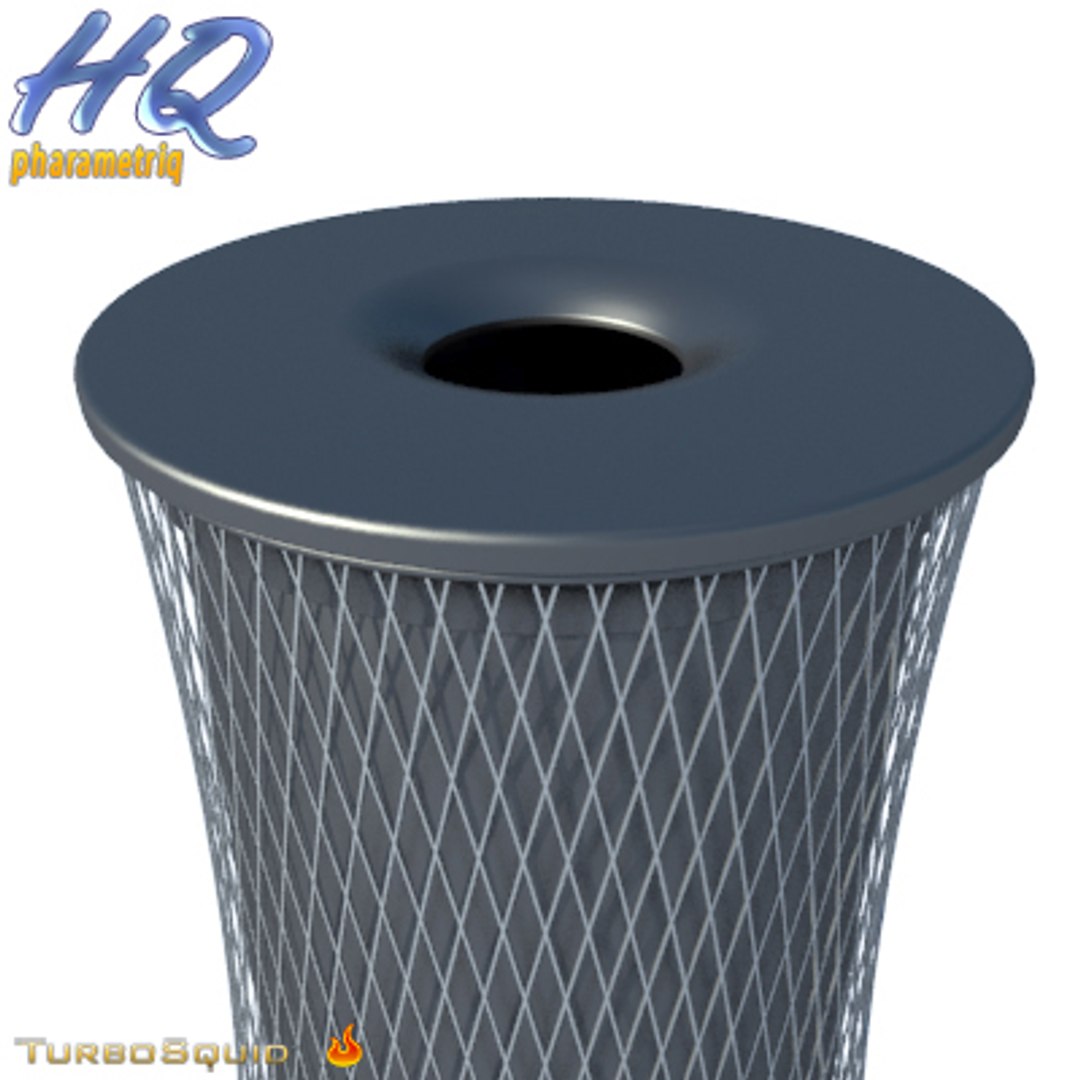 3d wastebasket 08 model