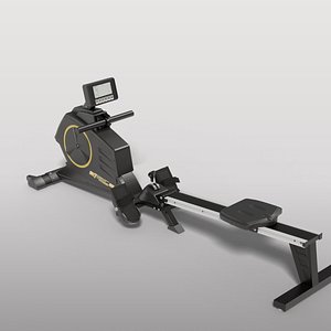 Black Rowing Machine
