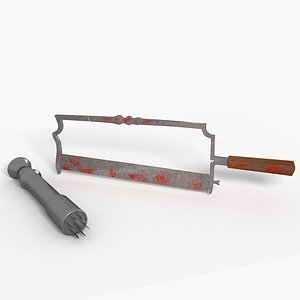 old surgical instruments 3d max