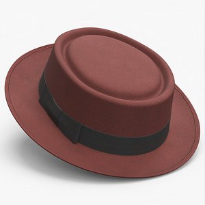 Brown Pork Pie Hat