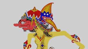 3D model Wayang Kulit Dursasana