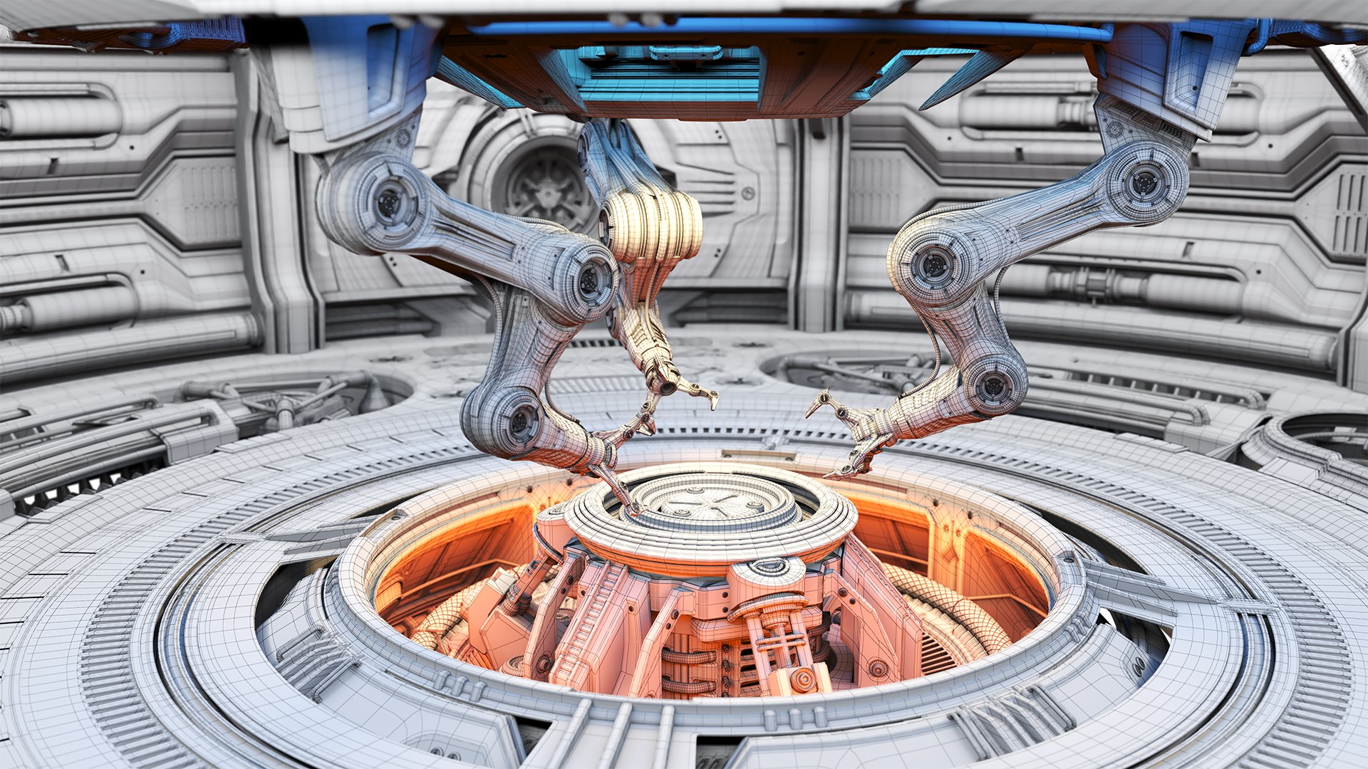 3D Sci-Fi Construction Lab - Rigged Animated - TurboSquid 2058884