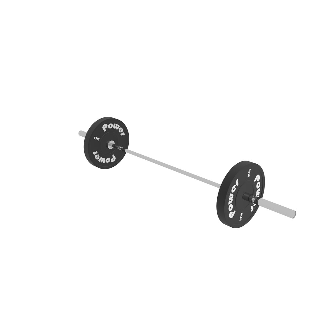 Crossfit barbell 3D TurboSquid 1537185