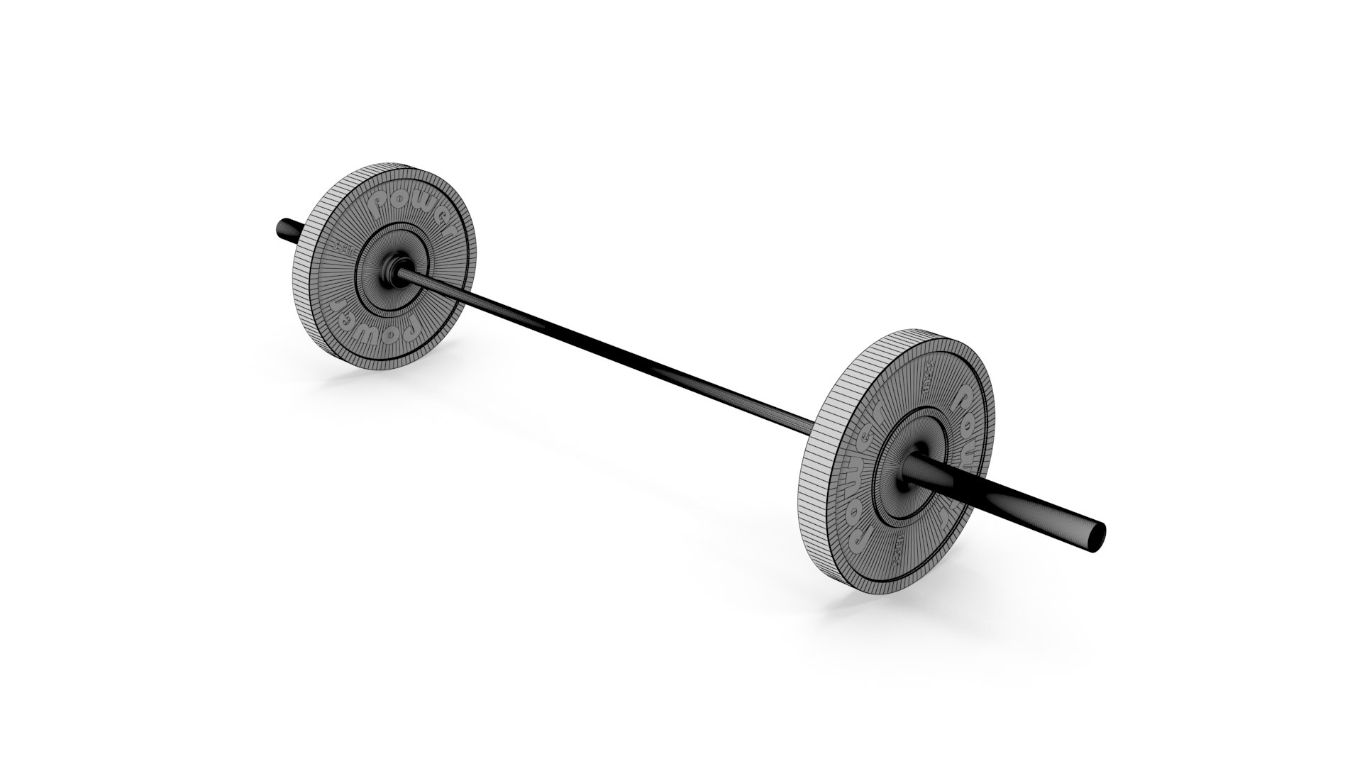 Crossfit barbell 3D TurboSquid 1537185