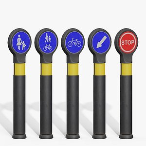 Traffic Bollard E 3D model