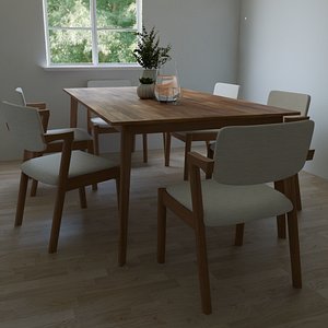 3D Dining Set B2C Franki