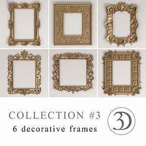 COLLECTION #3 | 6 decorative frames