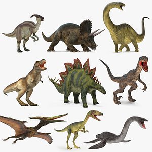 Dinosaurs Rigged Collection 4 for Cinema 4D