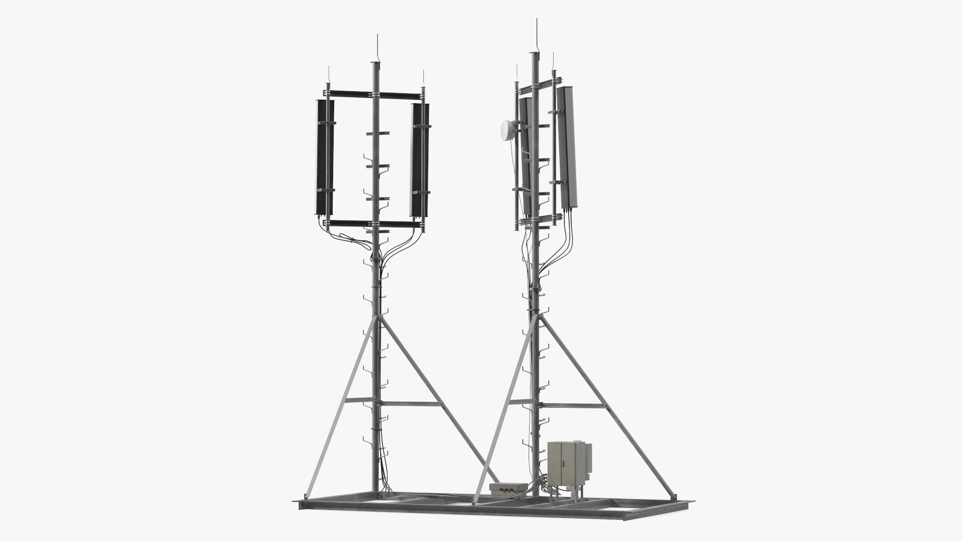 Roof Cellular Transmitter 3D model preview