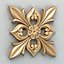 Square rosette 020 3D