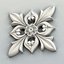 Square rosette 020 3D