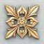 Square rosette 020 3D