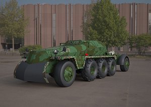 3D replica sdkfz 250 military vehicle