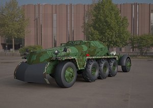 Replica SDKFZ 250 military vehicle 3d tire