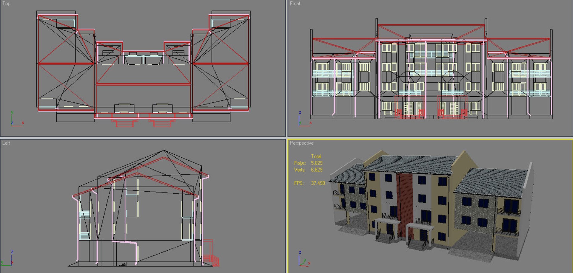 Residential Building 3d Max