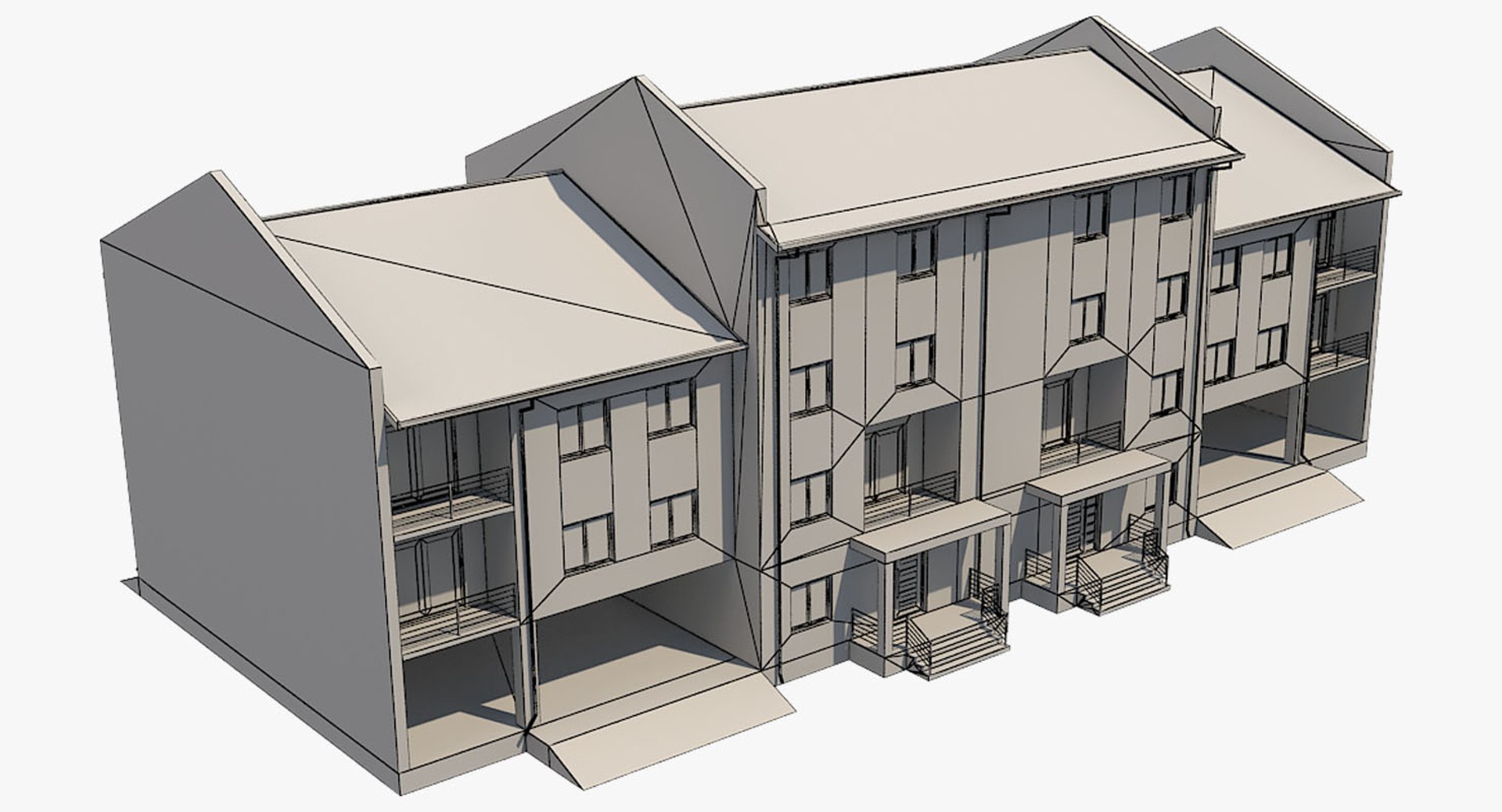 Residential Building 3d Max