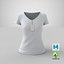 female v neck worn 3D