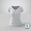 female v neck worn 3D