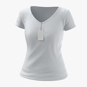female v neck worn 3D