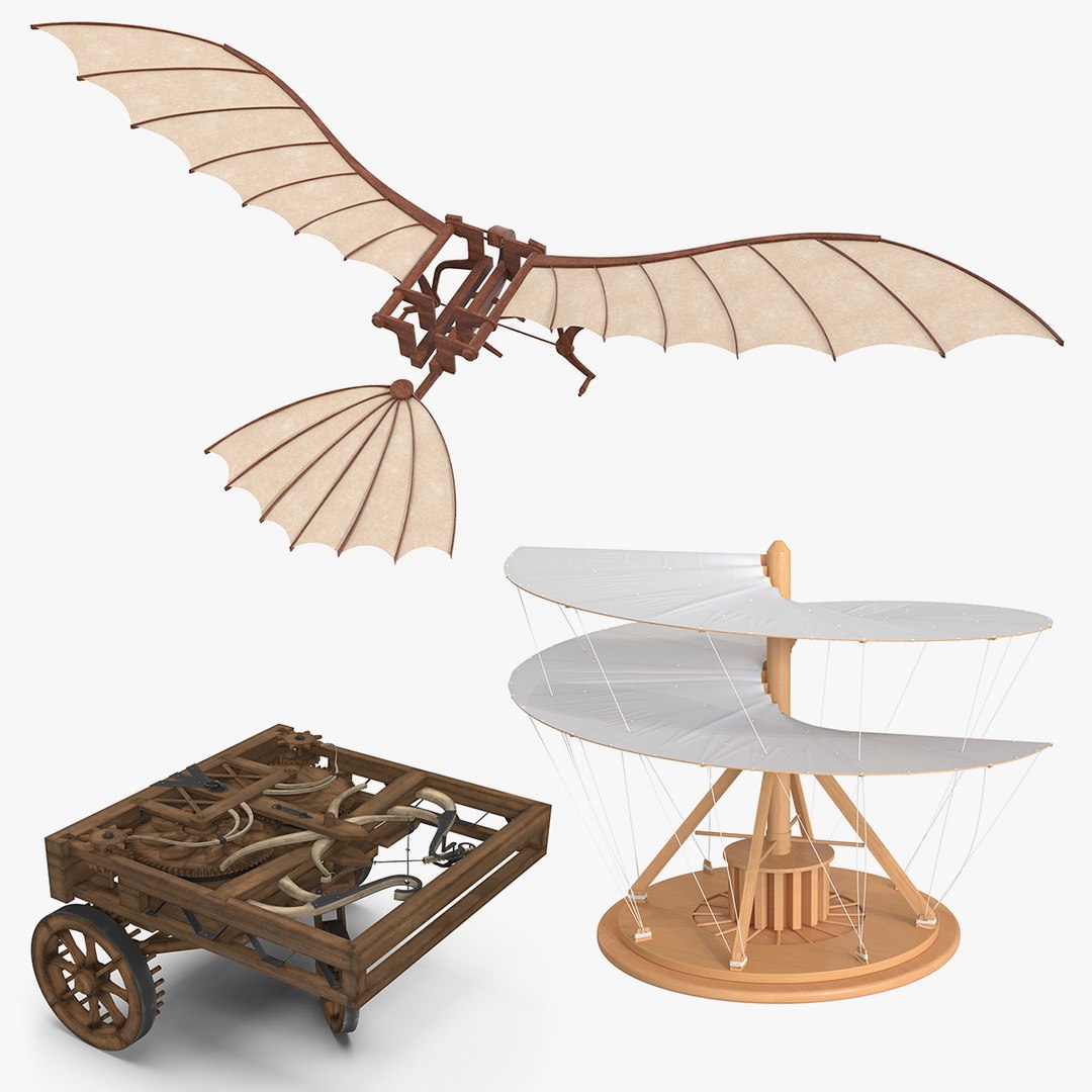 3D leonardo da vinci vehicles https://p.turbosquid.com/ts-thumb/HQ/Crwj0c/3WPY6VTp/leonardodavincivehiclescollection2mb3dmodel002/jpg/1563596658/1920x1080/fit_q87/dab0f6f4e8e6983dde7934ef60cd0f84da0a6a82/leonardodavincivehiclescollection2mb3dmodel002.jpg