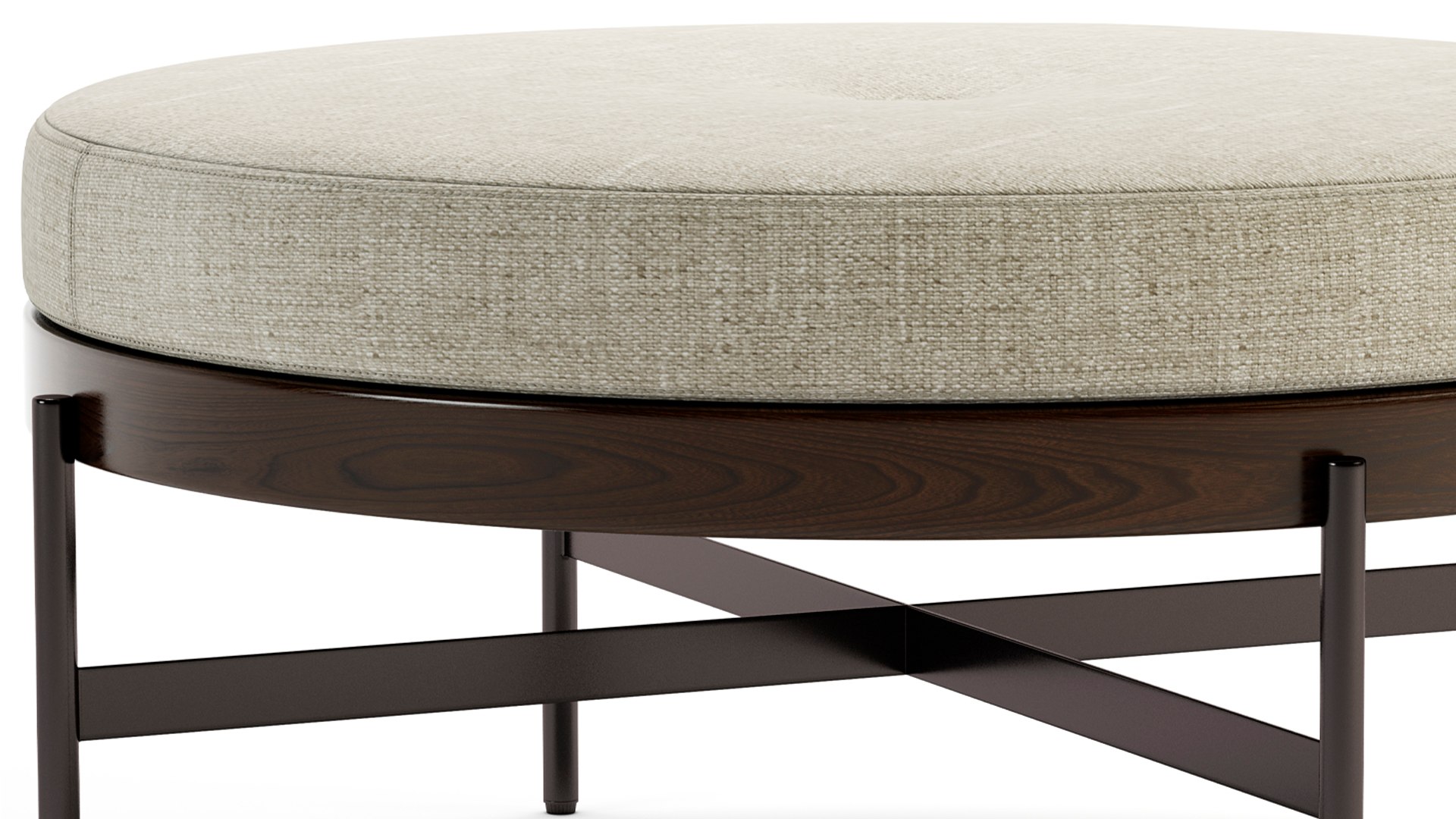 Edwyn Round Ottoman by Four Hands 3D model - TurboSquid 2145887