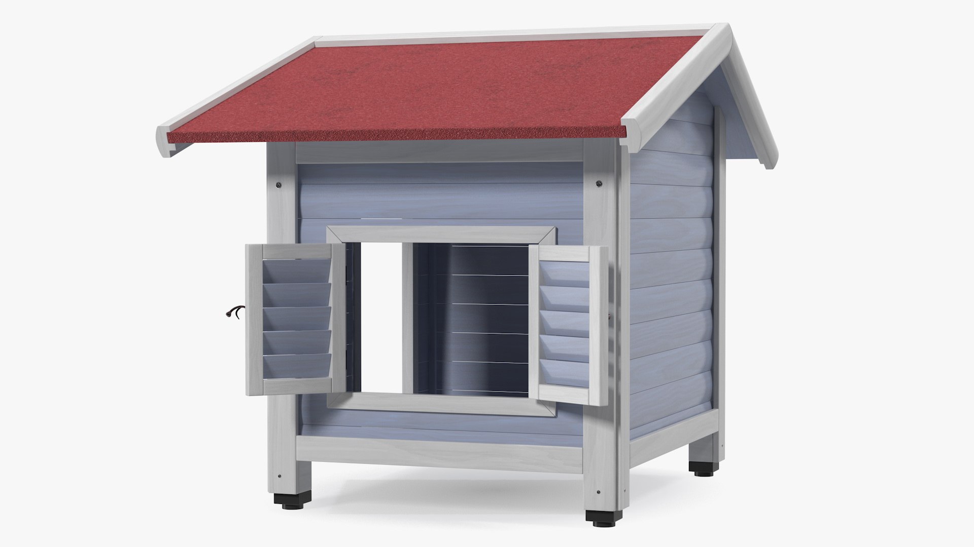 Wooden Dog House 3D model preview