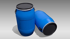 3D plastic barrel model