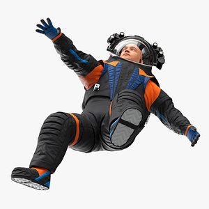 Astronaut Falling Pose 3D model