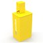 Classic Newspaper Box Yellow 3D Model