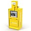 Classic Newspaper Box Yellow 3D Model
