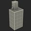 Classic Newspaper Box Yellow 3D Model