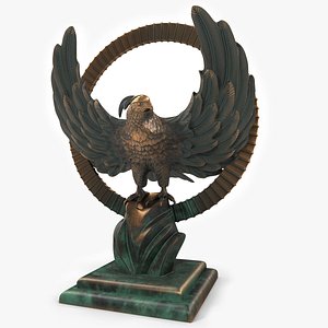 Golden Phoenix statue