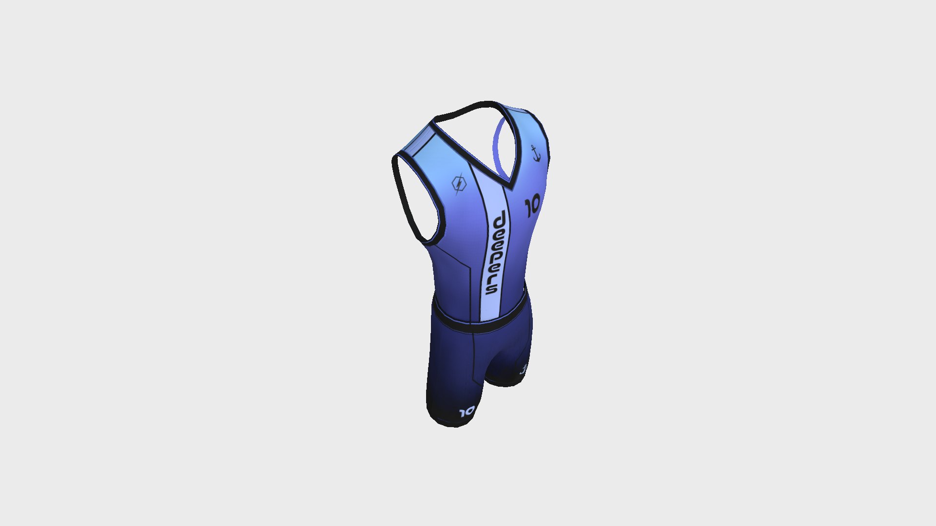 Basketball Fantasy Team Deepers Uniform - Character Design 3D Model ...