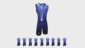 Basketball Fantasy Team Deepers Uniform - Character Design 3D model