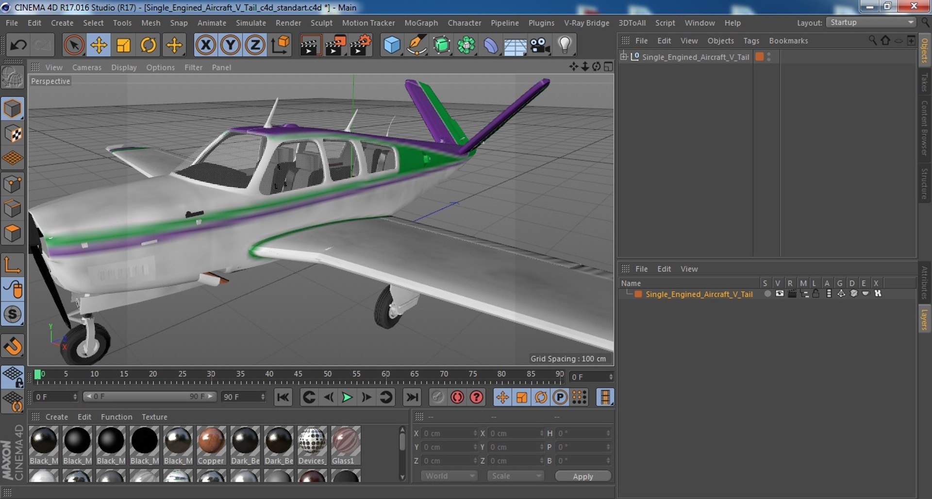 Single Engined Aircraft V 3D Model - TurboSquid 1555089