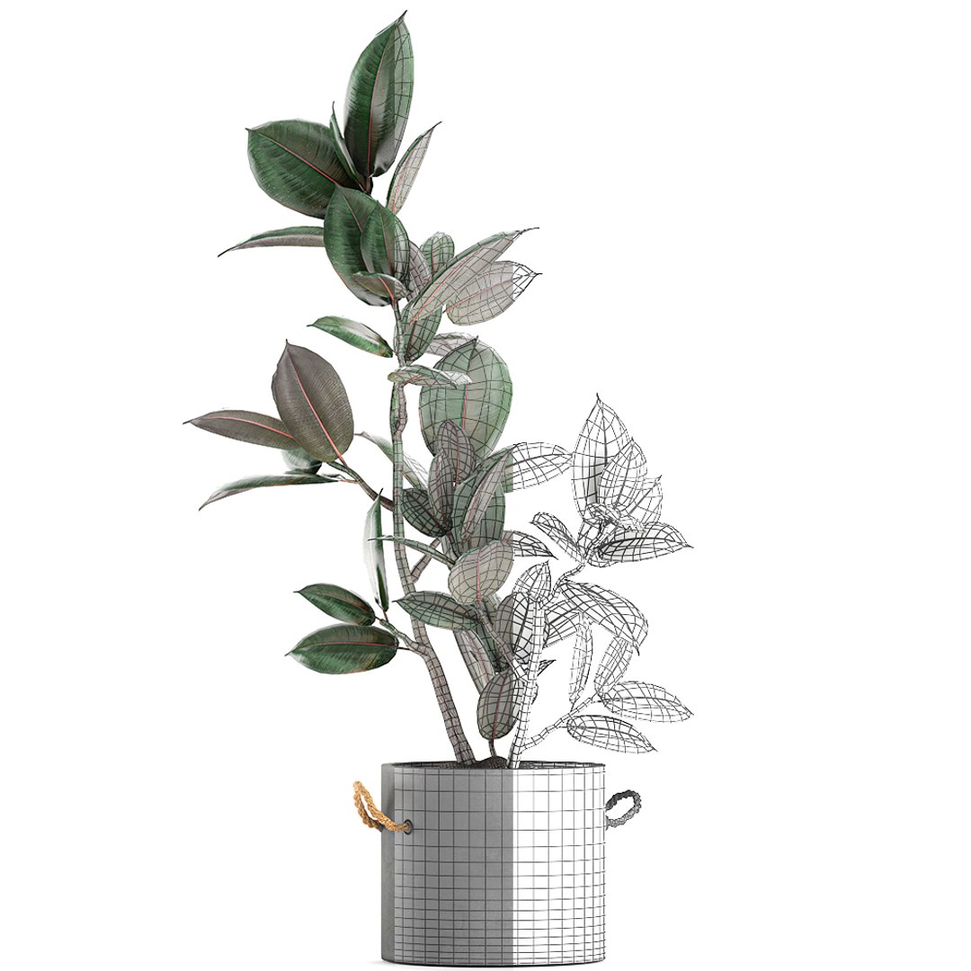 3D Decorative Trees Interior Concrete Model - TurboSquid 1582087