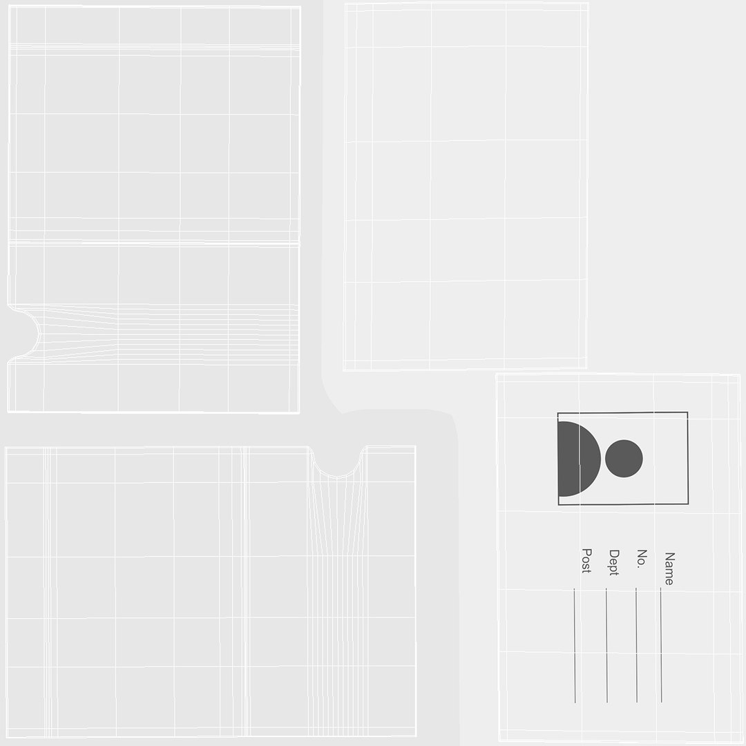 3D Name Badge Holder with Clip and Pin model - TurboSquid 1786830