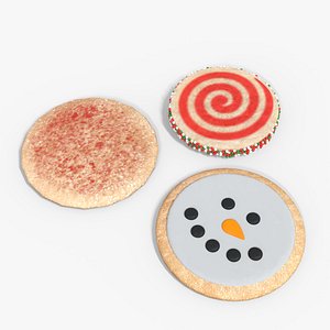 Cookies for Christmas Low-poly 3D model 3D model