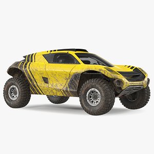 Extreme E Car Racing Electric SUV Dirty Rigged for Maya