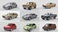 3D Classic Generic Car Collection High-Quality 3D Models