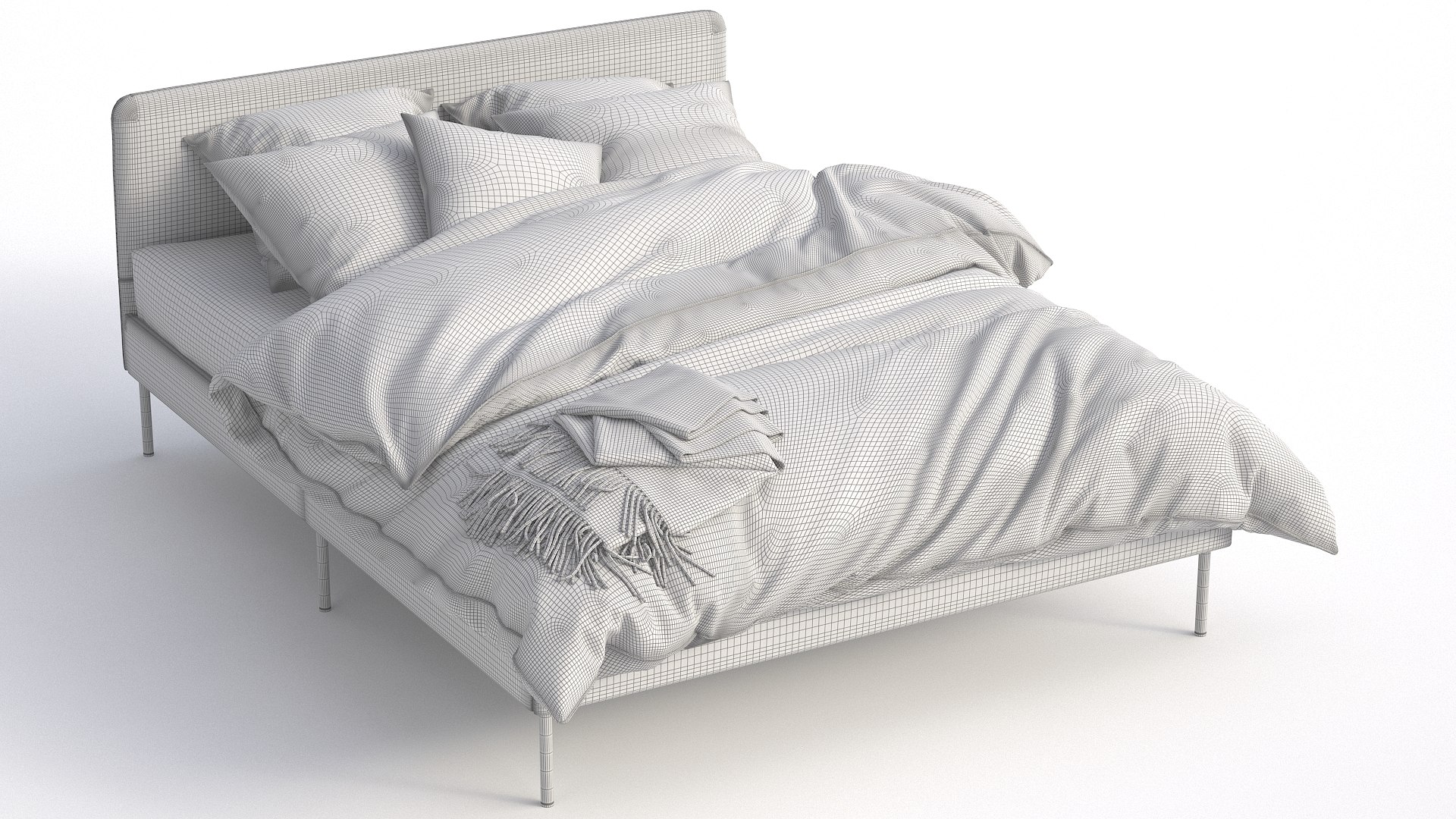 3D Photorealistic Bed 027 Model - TurboSquid 1858908