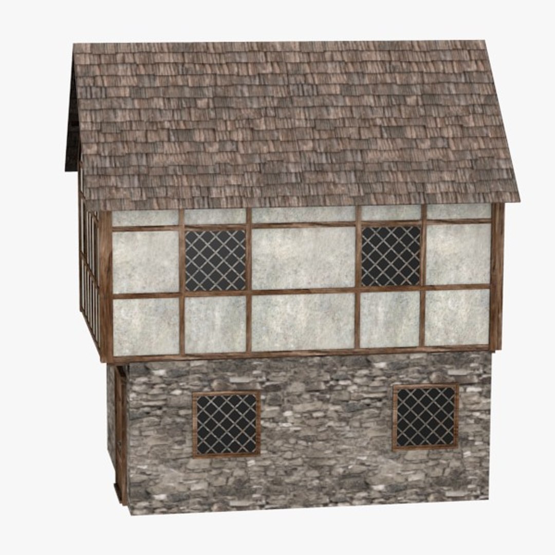 medieval building 3d 3ds