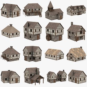 medieval building 3d 3ds