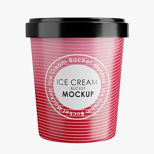Ice Cream Bucket 3D