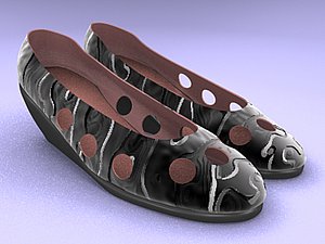 3d light shoe model