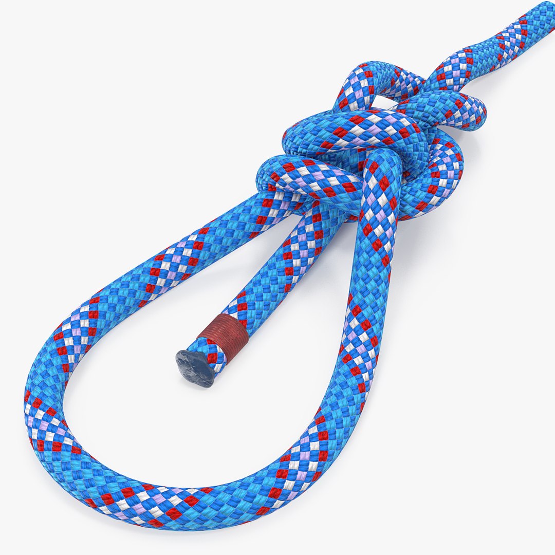 Water Bowline Knot 3D model preview