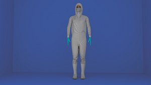 3D protective clothing  female model