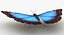realistic blue morpho butterfly model