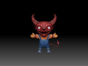 3D Cartoony Demon Character